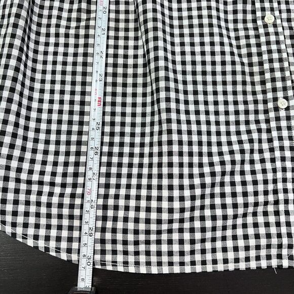 Lauren Ralph‎ Lauren Womens Plus 3X Black White Gingham Button Up Shirt Blouse - Picture 15 of 15